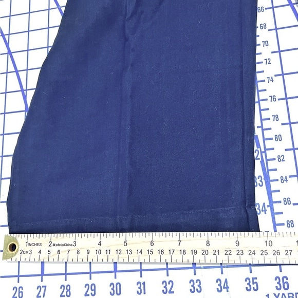 HAVANA JACKS WIDE LEG BEACH PANTS SZ LG DK NAVY RAYON BLEND BREEZY BEACH VACAY - Picture 11 of 11